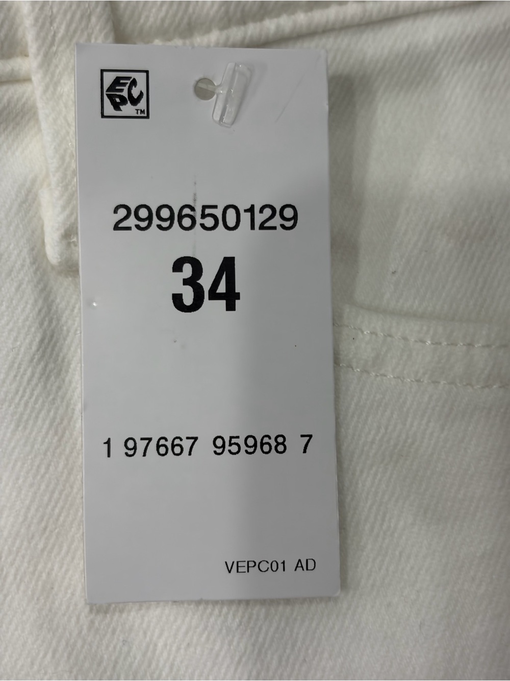 Levi's White Mid-Rise Women's Denim Shorts, Size 34, NWT - Picture 6 of 6